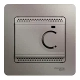 Schneider Electric Glossa GSL001238, термостат для теплого пола, с датчиком, платина