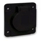 Schneider Electric PKS61N розетка черная 10/16 А, 65 × 85 мм, IP54, винтовое подключение