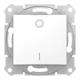 Выключатель 1-клавишный Schneider Electric SEDNA, скрытый монтаж, белый